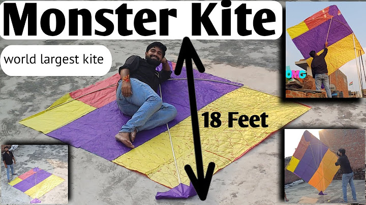 world's Biggest kite/ World's biggest kite flying/ I made world's largest Kite/We made largest kite