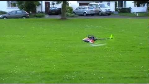 Blade 300 vs Trex 250 RC Heli back to back flying comparison both AR7200BX showing flips invert tail