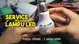 Perbedaan Jumlah LED Lampu Plilips 4, 6, 8, 12, dan 14,5 Watt. 