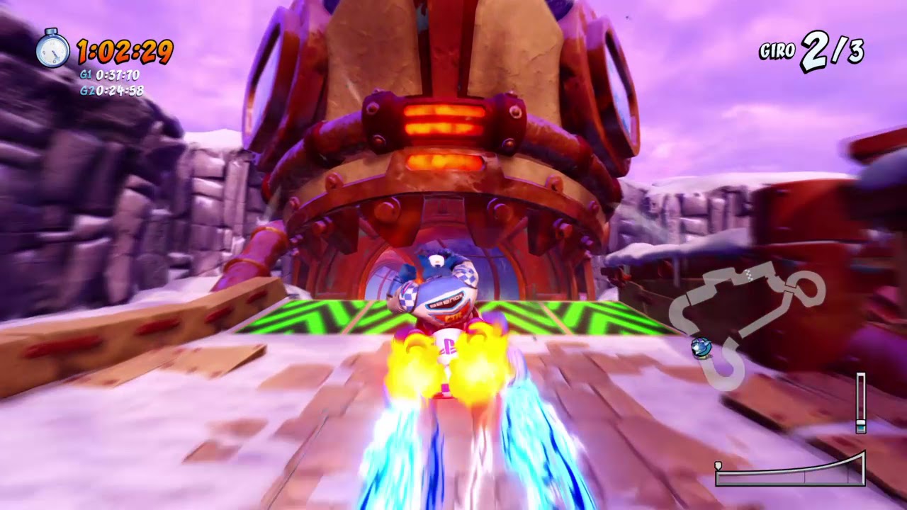 Rovine di Barin Prova a Tempo fantasma Velo Ventisettesimo Crash™ Team Racing Nitro-Fueled