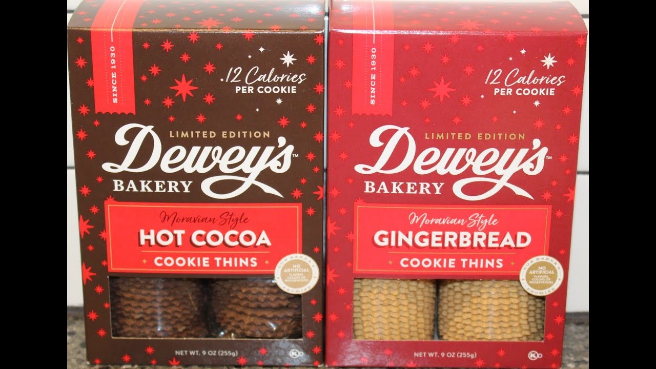 Dewey’s Bakery Moravian Style Cookie Thins Hot Cocoa & Gingerbread