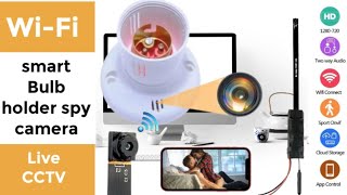 smart Bulb holder spy camera light holder camera #CCTV camera