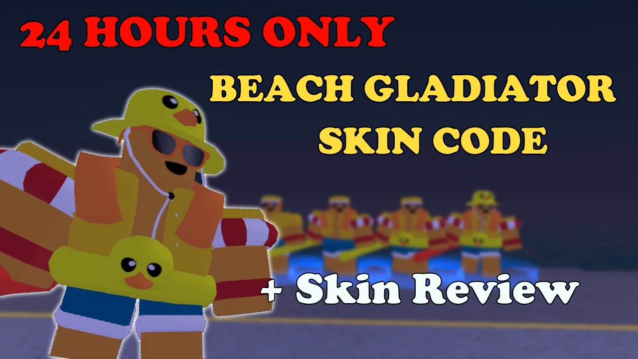 24-hours-only-left-beach-gladiator-skin-code-skin-review-tower-defense-simulator-youtube