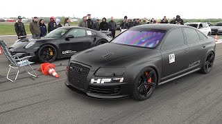 Tuner cars DRAG RACING! 1250HP RS6 V10, 1000HP R8 V10, 488HP M140i, Capristo 720S