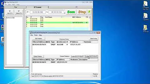 Allen Bradley BootP DHCP EtherNet/IP Commissioning Tool
