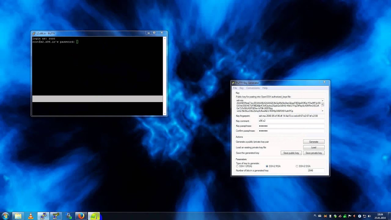 SSH Public Key Authentifizierung mit PuTTY und PuTTYgen