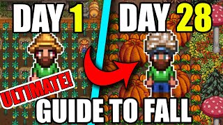 Ultimate Stardew Valley Guide for Fall |Pre 1.6|