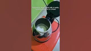 Travel Hack :  How to boil milk in kettle while travelling or in a Hotel #travelhacks #travelling