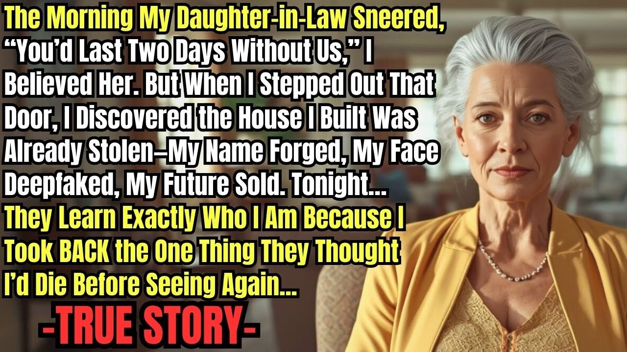 Моя невестка сказала, что я «продержусь без них и двух дней», поэтому я забрала обратно то, что о...