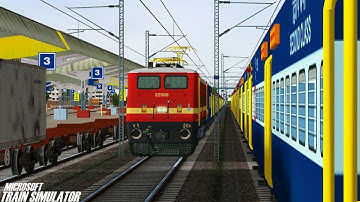 Flat Concor Duty Vijayawada - Chennai Central || Commentary || MSTS Open Rails Journey Part 1