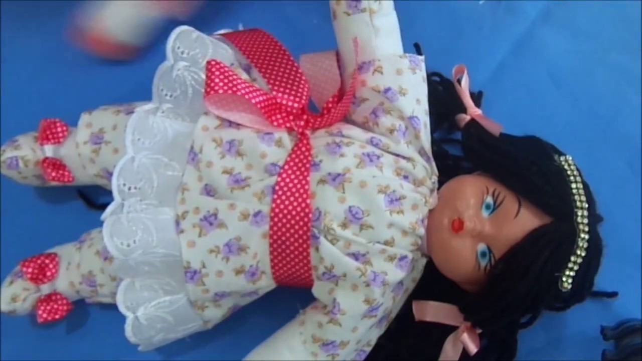 BONECA DE PANO SEM MOLDE CIDA REIS PASSO A PASSO