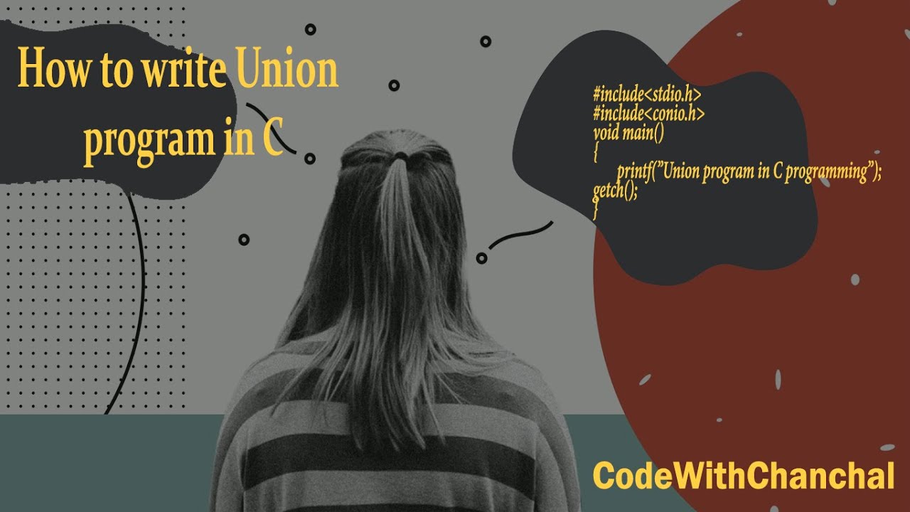 Union program in C programming - YouTube