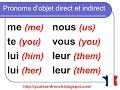 French Lesson 102 - Direct Indirect Object Pronouns - Pronoms d