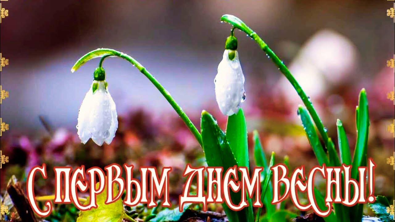 Поздравление с весной