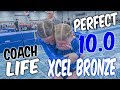 Coach life gymnastics perfect 100 on vault rachel marie