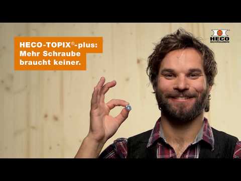 HECO-TOPIX®-plus ist ein echtes Schraubenhighlight und vereint geballtes technologisches Know-how und viele handfeste Anwendervorteile in einem Holzschrauben...