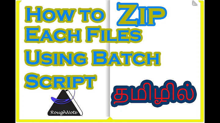 How to zip each files using Batch Script