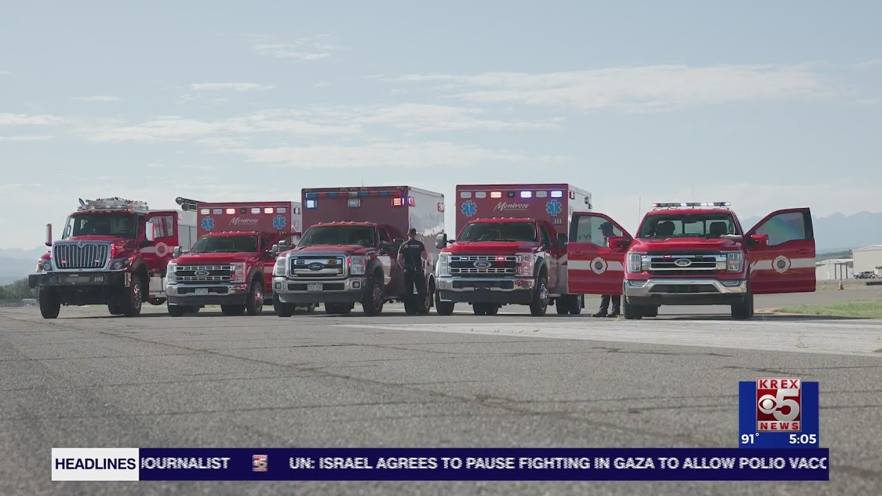 Montrose Regional Airport full-scale plane crash practice