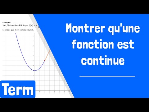 Vidéo: Comment déterminer si une fonction est continue ?