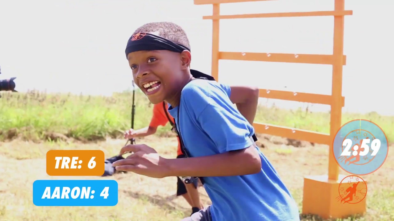 family friendly resorts Kid Ninja 11 - Tre vs. Aaron - Obstacle Course Adventure Race