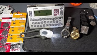 How to Change battery Watch CR2025 & SR626SW Casio 1330 LTP-1128, Casio 705 MQ-38, calculator, Etc.