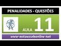AULA 24 PROVA SIMULADA INFRAÇÕES E PENALIDADES AUTO ESCOLA CURSO DE LEGI...