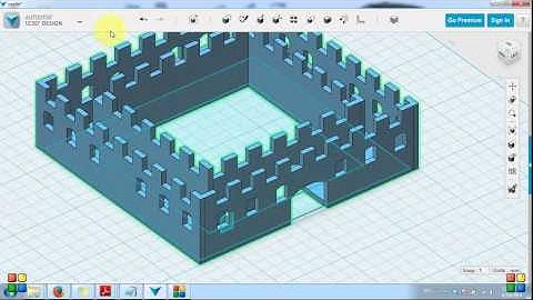 Autodesk 123D - Modeling tools Tutorial - Side Panel- part13