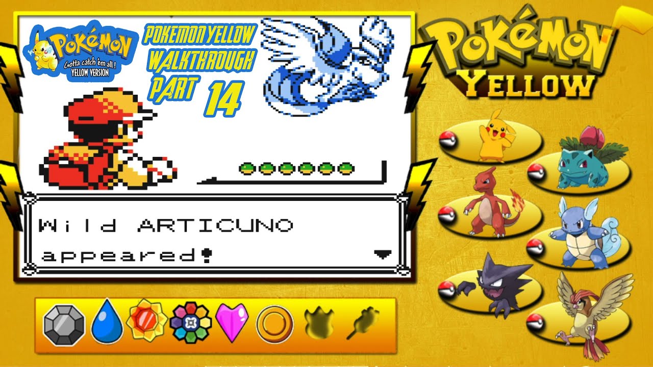 POKEMON YELLOW WALKTHROUGH PART 14 SEAFOAM ISLANDS CATCHING ARTICUNO HOW TO CATCH ARTICUNO pokemon-yellow-walkthrough-part-14-seafoam-islands-catching-articuno-how-to-catch-articuno