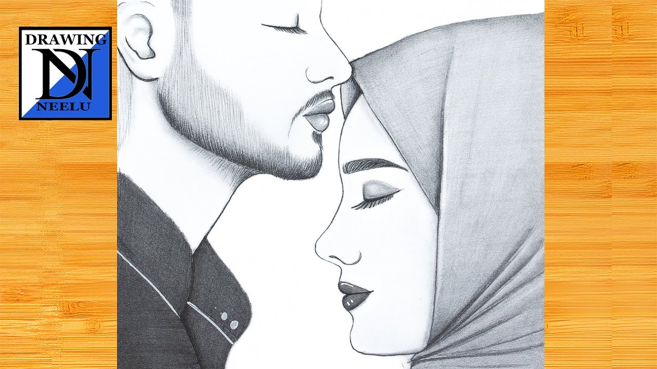 How to draw a Cute Couple -Drawing easy || Pencil sketch for beginner ...