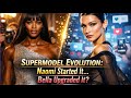 Supermodel Evolution from Naomi Campbell's runway dominance to Bella Hadid’s digital-era power