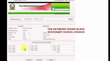 EDITING KCPE CANDIDATES