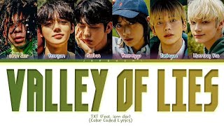 TXT Valley of Lies (Feat. iann dior) Lyrics (Color Coded Lyrics)