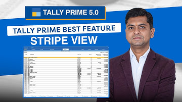 Tally Prime 5.0 New Update| How to enable stripe view in Tally Prime || Tally Prime 5.0