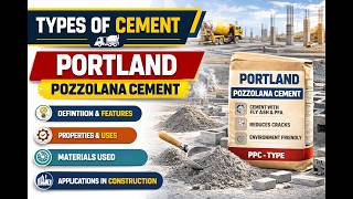 Portland Pozzolana Cement (PPC) | Properties, Uses &amp; Advantages | Types of Cement |Civil Engineering