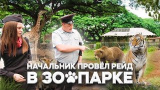 НАЧАЛЬНИК ПРОВЕЛ РЕЙД В ЗООПАРКЕ