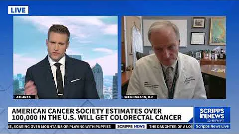 Colon Cancer Rising Among Young Adults - Dr. John Marshall and Scripps News Live