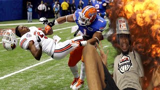 Lifted him from heaven to hell! college football hardest hits reaction!!