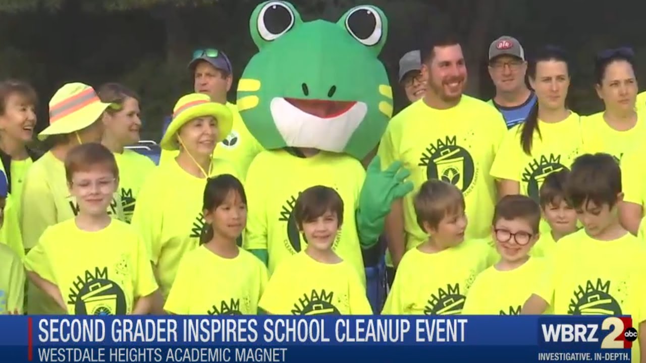 Second-grader cleans up area around Westdale Magnet