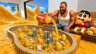 😱Franklin খুঁজে বের করলো ছোটো MANGO CITY In Indian Bike Driving 3D | GTA 5 screenshot 1