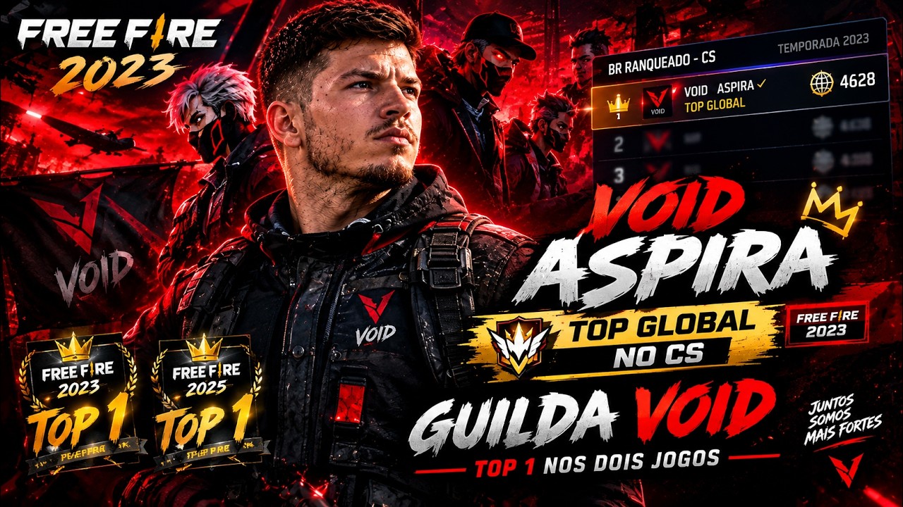 🔥 A VOID É TOP 1! 👑 FREE FIRE 2023 AO VIVO | ASPIRA TOP GLOBAL CS - YouTube