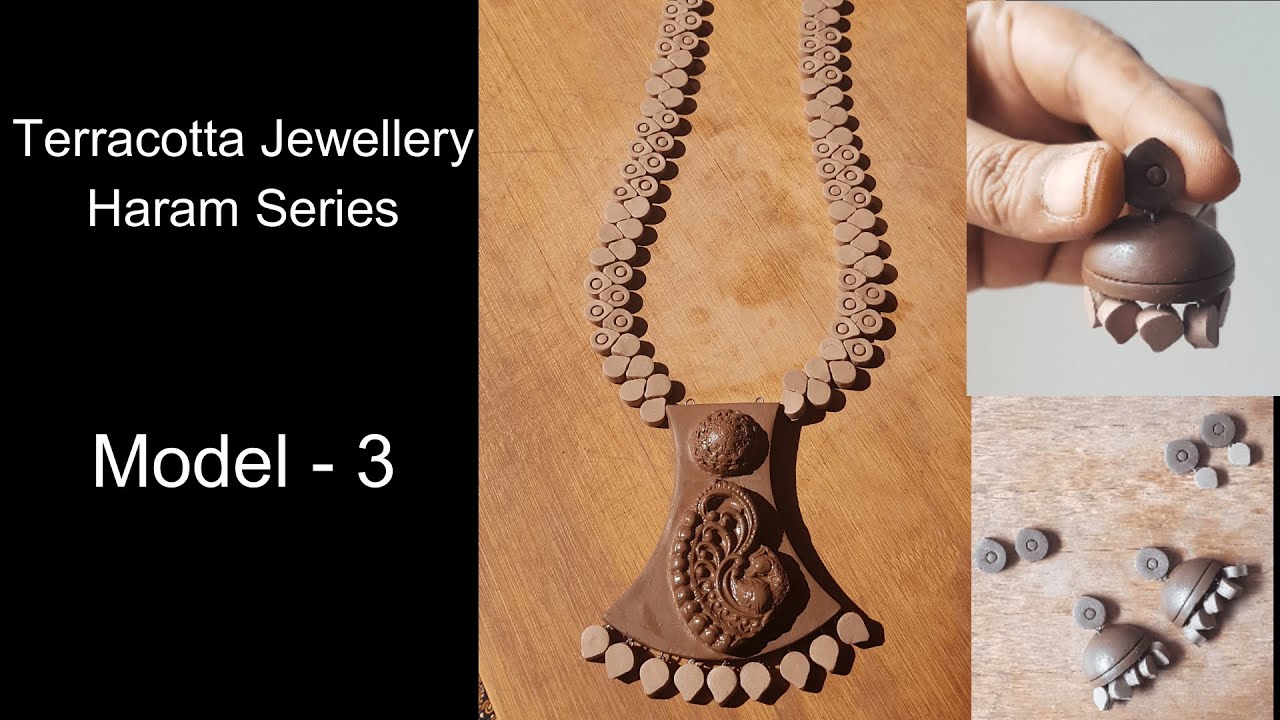 How to make Terracotta Jewellery Haram - Model 3? 