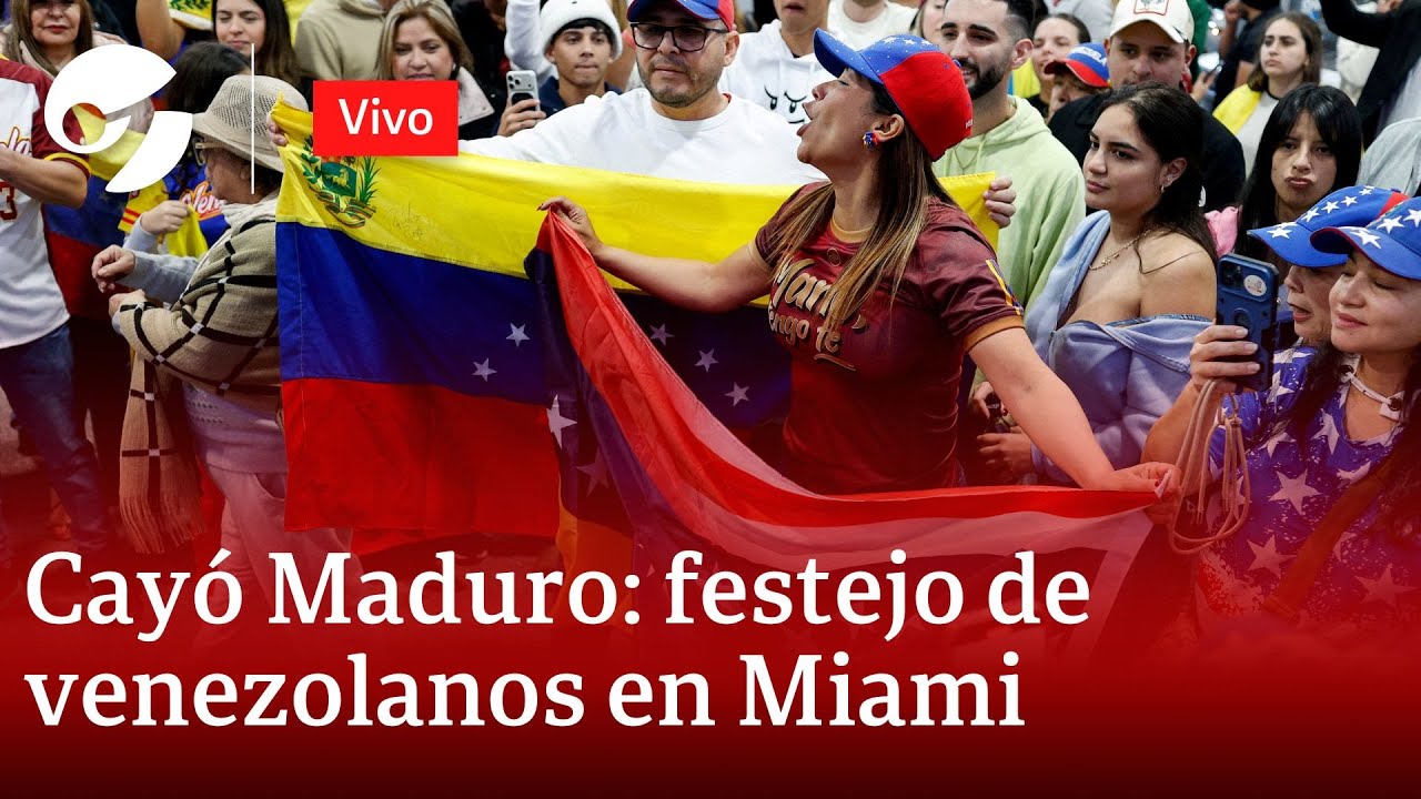 VIVO: VENEZOLANOS EN MIAMI CELEBRARON LA CAPTURA DE NICOLÁS MADURO