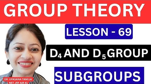 D₄ & D₅ Groups | Subgroups + Short Tricks for Exams 🔥