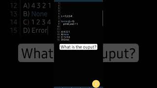 what is the output? Comment Your Answers #python #programming #shorts