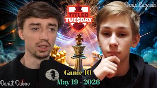 ⚡againts!! Daniil Dubov vs Denis Lazavik in Titled Tuesday 2026 | Game 10 | chesscom