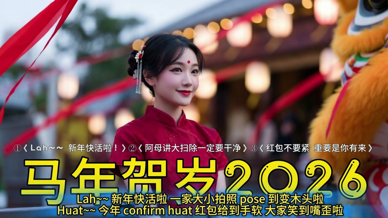 ①〈Lah~~ 新年快活啦！〉梁智强风格.2026新年歌