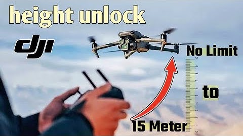 DJI drone altitude hack | Dji drones 500 meters height unlock for free