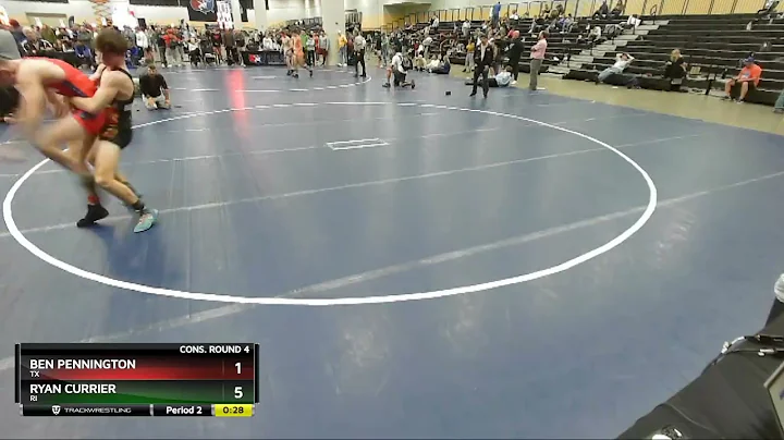 145 Lbs Cons. Round 4 - Ryan Currier, RI Vs Ben Pe...