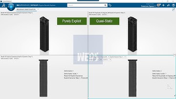 Explicit Dynamics vs Quasi Static in Explicit Solver with SIMULIAworks