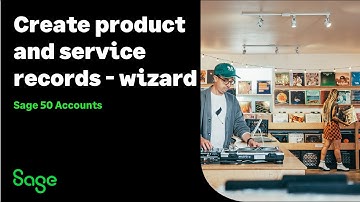 Sage 50 Accounts (UK): Create product and service records via the wizard option